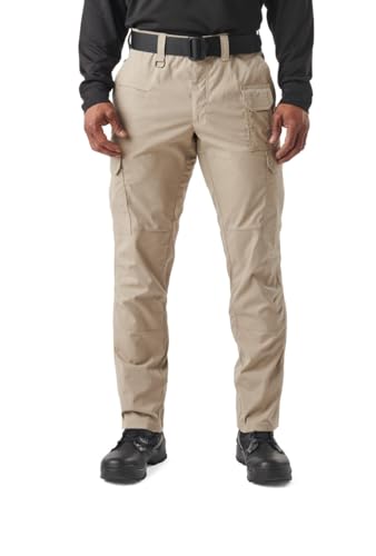 5.11 Tactical Men's ABR Pro Pants, Straight Fit, 9 Pockets, Comfort Waist, Style 74512, Khaki (New), 32W x 34L