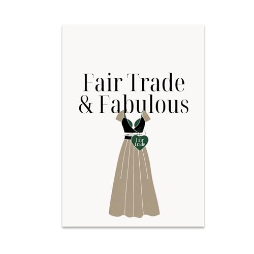 Chic Sustainable Decor Poster Print - Fair Trade & Fabulous Fashion - 13x19 - Modern Ethical Style