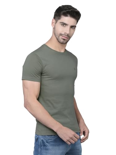 Image of Dollar Super Combed Cotton Mens Assorted Solid T-Shirt