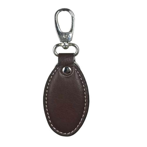 Image of Premium Brown Artificial Leather Men's Wallet & Keyring Gift Box Set.Classic Brown Artificial Leather Bi-Fold Wallet & Keychain Gift Set Coin Pouch with Hidden Pockets, Credit Card Slots