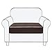 subrtex Funda para Asientos de Sofá Elástica Protector de Cojin de Asiento Separados para Sillón Lavable en La Lavadora(1 Plaza, Chocolate Cuero)