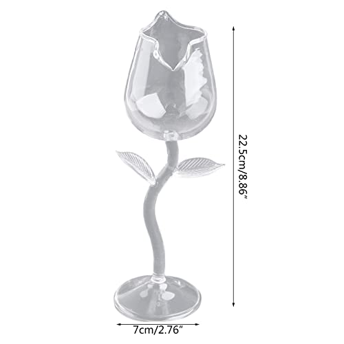 Copas de cóctel de vino de lujo con forma de flor elegante vaso de 100 ml 3