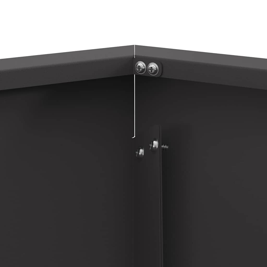 Foyer de cheminée Noir 75 x 75 x 28 cm Acier Brasero, feu Multifonctionnel Foyer Extérieur pour Jardin, Chauffage, Terrasse, Camping