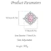 Princess Cut CZ Wedding Engagement Ring for Women Big Crystal Cluster Adjustable Finger Band Rings Comfort Fit Fashion Art Deco Birthday Wedding Christmas Jewelry (Pink)