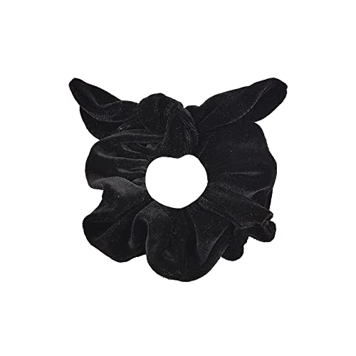 BIZINN Scrunchie Veludo Preto Gumii, 1 Unidade