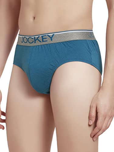 Image of Jockey 8037 Men's Super Combed Cotton Solid Brief with Ultrasoft Waistband