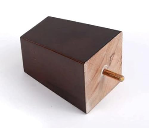 Pé Madeira Imbuia Sofá Linha Alta 10cm Altura Kit 4 Pezinhos