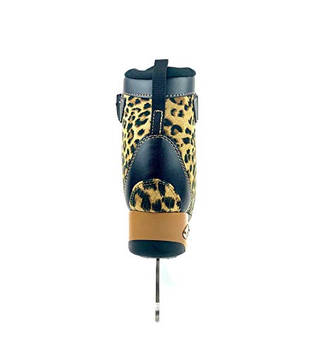 Women’s American Soft Boot Cheetah Figure Skate, 6, Black - Thumbnail 5