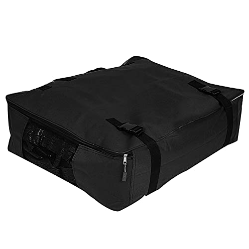 Aufbewahrungstasche für Zelt Teppich - 55x40x15 cm - mit 12 Heringen - Transport Tasche - Zeltteppich - schwarz - 420D Polyester - wasserdicht