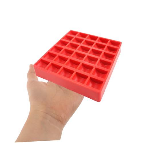 Set de 3 cajas organizadoras de plástico rojo para monedas miniatura 4
