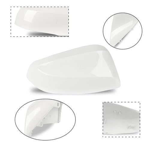 Capuchon rétroviseur RAV4 2020 avec fixation par clips blanc perle
