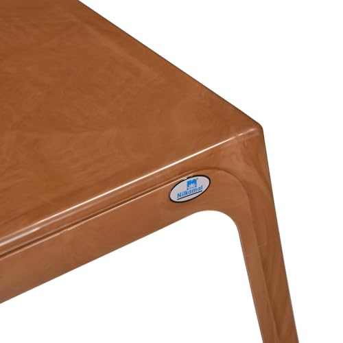 Image of Nilkamal Victor Center Table | Coffee Table | Tea Table | Teapoy for Home, Living Room, Office, Cafes | Pear Wood