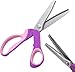 Pinking Shears for Fabric Cutting, Zig Zag Lace Scissors for Wig Sewing Dog-Tooth Serrated Scissors Miter Shears