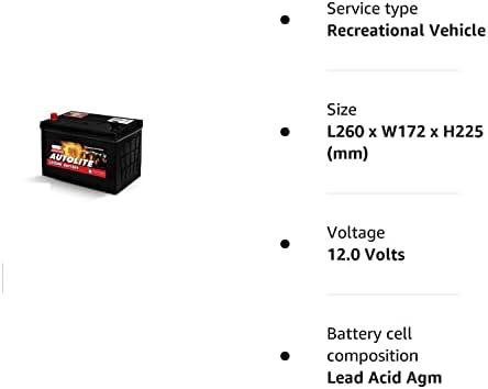 12V 90AH AUTOLITE LEISURE BATTERY FOR CARAVAN CAMPERVAN MOTORHOME DEEP CYCLE