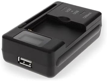 Sliding Terminal Multi-Battery Charger IS03 / Galaxy S2 / S3 / S4 Xperia Digital Camera with LCD Screen Compatible with Various Sizes