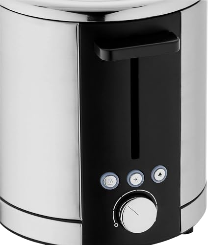 Foto von WMF Lono Toaster 2 Scheiben Edelstahl, Doppelschlitz Toaster für große Toastscheiben mit Brötchenaufsatz, 2 Scheiben, XXL-Toast, 7 Bräunungsstufen, 900 W, edelstahl matt