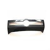 Yhenlovtt Cubierta de perilla de aire acondicionado de fibra de carbono, para marco decorativo ABS duradero para mejora interior, compatible con XC60 2018