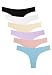 Wealurre Women's Microfiber Low Rise No Show Thong Pantie