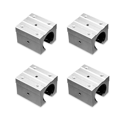 4pcs SBR16UU Aluminum Block 16mm Linear Motion Ball Bearing Slide Block Match for SBR16 Linear Guide Rail