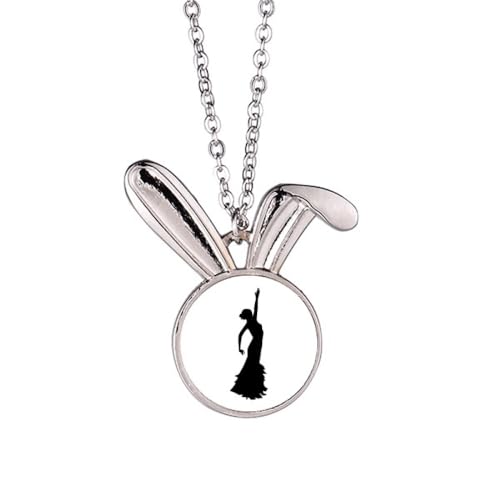 Collier lapin danseur de danse folk, le bijou poétique qui célèbre la joie de vivre