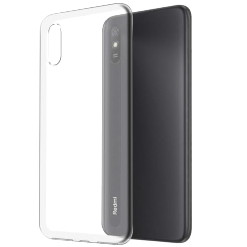 Image of COVERBLACK Rubber Silicone Back Cover for REDMI 9A Sport - Transparent