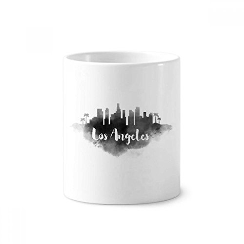 Pot à pinceaux Los Angeles en céramique blanche pour décorer votre bureau