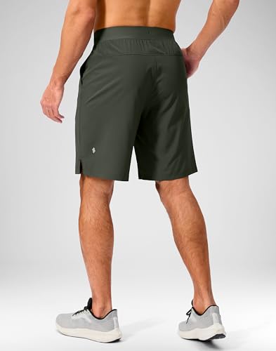 Image of Soothfeel Men's Running Shorts with Zipper Pockets 9 inch / 7 inch / 5 inch Quick Dry Eight Basketball Gym Workout Athletic Shorts