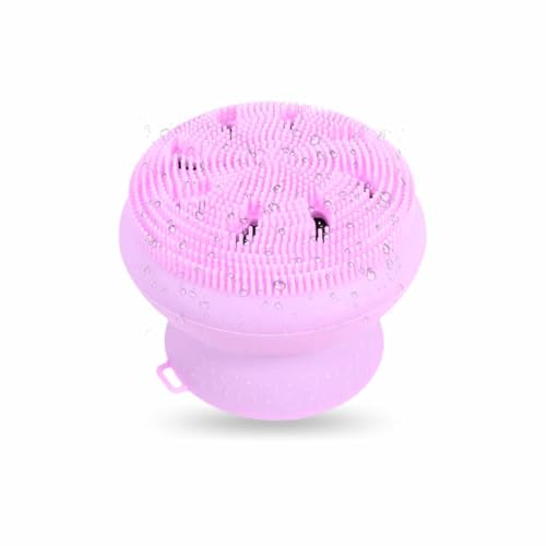 HAKEMO Esponja de baño, esponja exfoliante, esponja para masaje corporal, ducha, exfoliante de espalda, anticelulitis, mejora las bolas de baño