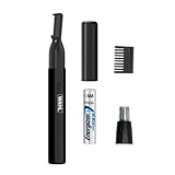 Wahl® Canada Premium Lithium Ear, Nose & Brow Trimmer, Power and Precision to tackle all your grooming needs, Wet/Dry Black Pen Trimmer, for fast and easy facial grooming, Men Grooming - Model 5536