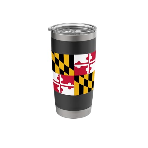 Maryland Flag State Pride Gifts Stainless Steel Insulated Tumbler