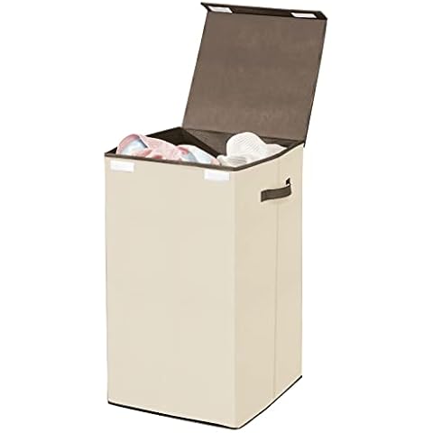mDesign Cesto para Ropa Sucia Plegable en Polipropileno Transpirable Cover