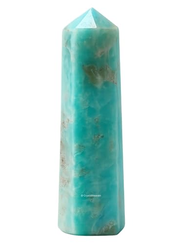 Image of Certified Caribbean Calcite Crystal Tower Obelisk Point For Chakra, Healing And Balancing - Aaa Grade Original Certified Gemstone Agate For Reiki Meditation Yoga Spiritual (3-4 Inches)