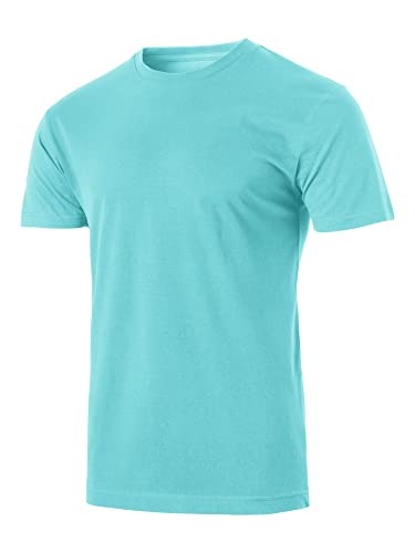 Hat and Beyond Men's Natural High Grade Organic Cotton Crew Neck Short Sleeve Tee Shirt2