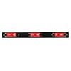 Partsam [DOT Approved] 17 Inch Red LED Truck Trailer Identification Light Bar, Waterproof Sealed 3 Lights Bar 12V Replacement for F150 F250 F350 RAM 1500 2500 3500 Silverado Sierra