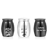 Riding in Heaven Small Keepsake Urn for Human Ashes, Handcrafted Motorcycle Cremation Urn Memorial Ashes Holder (Customize)