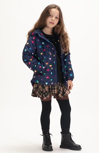 Image of WELAKEN Fleece lined Jackets with Water-Resistance Frabic for Kid's & Toddler II Girl's Rain Jacket & coats