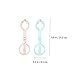 SKISUNO 2pcs Baby Bottle Clamp Tongs Anti-Skid Anti-Scald Feeder Clip for Wide Neck Bottles Safe for Infants for Feeding and Sterilization