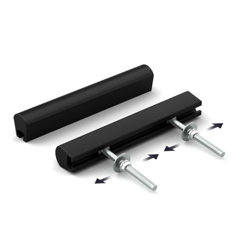 Goldenwarm 5 Pack Adjustable Drawer Pulls Black Cabinet Handles for Kitchen Hardware 1