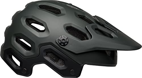 BELL Casco MTB Super 3, Unisex, Verde Mate Sólido, M (55-59 cm)