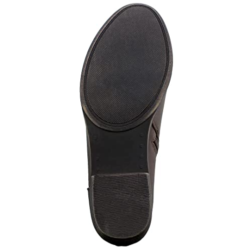 Nautica Women's Ankle Boot Dress Bootie With Side Zipper-Alara Buckle-Dark Brown-9.5 #TOP4