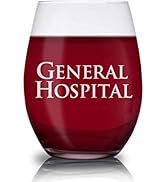 ABC General Hospital Logo Laser Engraved Stemless Wine Glass