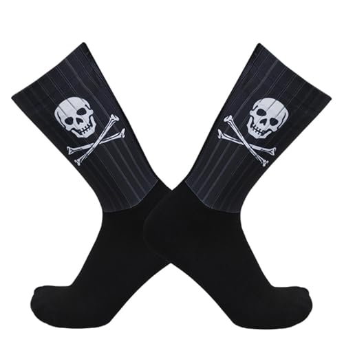 Aero Socks Cycling - Silicone Non-Slip Sports Breathable Comfortable Cycling Aero Socks Men one size 6-12