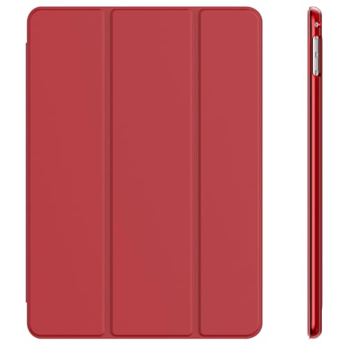 Image of JETech Case for iPad Air 2 (2nd Generation), Smart Cover Auto Wake /Sleep (Red)