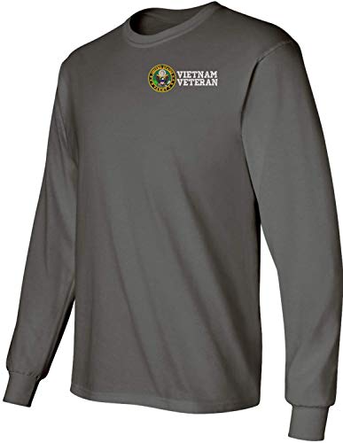 MilitaryBest U.S. Army Vietnam Veteran Embroidered Long Sleeve T-Shirt
