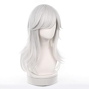 Peluca de cosplay de anime, peluca de impacto Genshin, con dos gorras de peluca, para Halloween, fiesta, etc. (Cyno Cosplay)