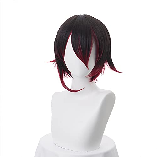 Anime cosplay perücke Mode Anime. RWBY. Roter Anhänger Rubin Rose Kurze Perücke Cosplay Kostüm Frauen Männer Synthetische Haar Halloween Party Perücken