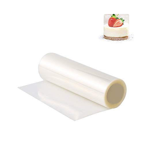 Conblomi Kuchen Halsbänder, Klare Acetat Streifen Transparen Rolle Tortenrandfolie Backen Kuchen Halsbänder Cover