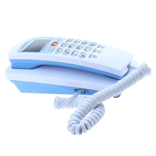Téléphone de bureau filaire anti-coupure avec boutons cristal lisibles et volume ajustable