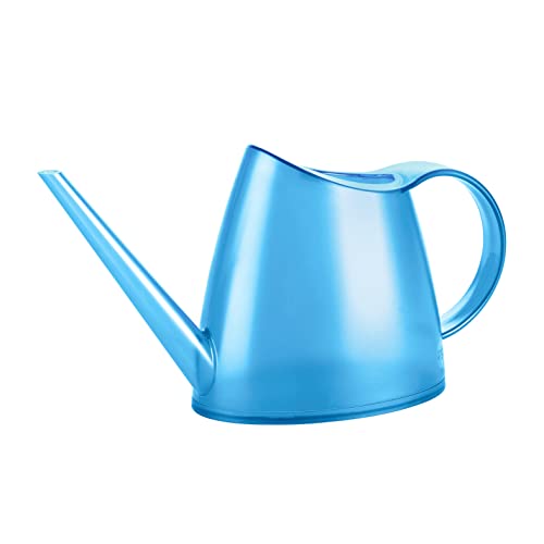 Poetic - Gießkanne für den Innenbereich - Aus robustem Kunststoff - Wasserstand ist sichtbar - Farbe Blau - Fassungsvermögen 1,5 Liter