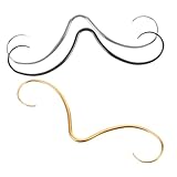 Yardwe 3 piezas Anillos de Nariz Septum para Hombre y Mujer de Acero Inoxidable con Diseño de Bigote Piercing Corporal Pequeño y Cómodo para Uso DIY y Estilo Personal